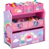 image:imageDisney Frozen II 6 Bin Design and Store Toy Organizer by Delta Children Greenguard Gold CertifiedPeppa Pig Unicorn