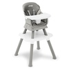 image:imageJeep Milestone 6in1 High Chair by Delta Children  High Chair Converts to Stool Booster Seat Toddler Chair Activity Table and Desk and Chair Sage GreenLight Grey