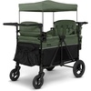 image:imageJeep Wrangler Deluxe 4 Seater Stroller Wagon by Delta Children  Premium Quad Stroller Wagon for 4 Kids with Convertible Seats Adjustable PushPull Handles Removable Canopy amp Flat Fold GreyBlackGreen