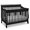 image:imageSimmons Kids Carter 6in1 Convertible Crib  Greenguard Gold Certified Bianca WhiteEbony Black