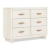 image:imagebabyGap Skye 6 Drawer Dresser with Interlocking Drawers by Delta Children  Greenguard Gold Certified AcornAntique White