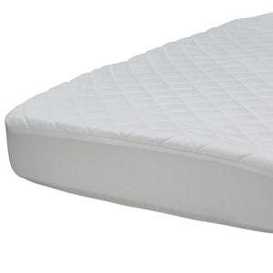 image:imageBeautyrest Black Luxury Fitted Baby Crib Mattress Pad Cover  Waterproof  52 x 28  Machine Washable Bright White