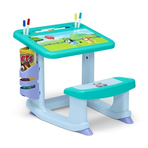image:imageCoComelon Draw and Play Desk by Delta Children  Includes 10 Markers and Coloring Book BlueBluey