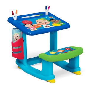image:imageCoComelon Draw and Play Desk by Delta Children  Includes 10 Markers and Coloring Book BlueCoComelon
