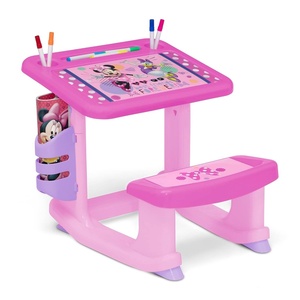 image:imageCoComelon Draw and Play Desk by Delta Children  Includes 10 Markers and Coloring Book BlueMinnie Mouse