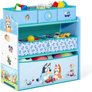 image:imageDelta Children  Bluey Design amp Store 6 Bin Toy Storage Organizer  Greenguard Gold Certified Blue