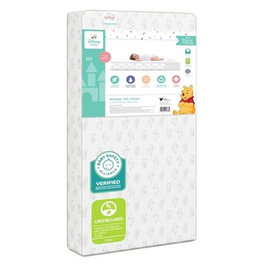 image:imageDelta Children  Disney Winnie the Pooh Crib amp Toddler Mattress  DualSided  Waterproof  GREENGUARD Gold Certified  NonToxic  Lightweight  Made in USA  Sustainable Fiber Core  52L x 275W