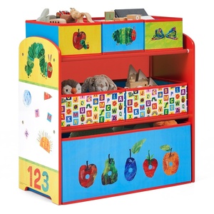 image:imageDelta Children  World of Eric Carle The Very Hungry Caterpillar Design amp Store 6 Bin Toy Storage Organizer  Greenguard Gold Certified RedBlue