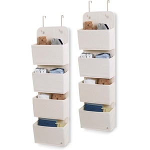 image:imageDelta Children  babyGap 2Pack Over the Door Storage Organizer with 4 Pockets GreyTan