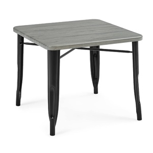image:imageDelta Children Bistro Kids Play Table  Ideal for Arts amp Crafts Snack Time Homeschooling Homework amp More Aqua MetalNatural BirchBlack With Grey Barnboard