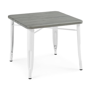 image:imageDelta Children Bistro Kids Play Table  Ideal for Arts amp Crafts Snack Time Homeschooling Homework amp More Aqua MetalNatural BirchWhite With Grey Barnboard
