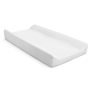 image:imageDelta Children Crib and Changer Changing Pad and Plush Cover  Works with Crib and Changers  Machine Washable Cover Waterproof White