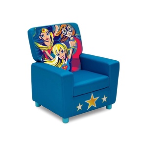image:imageDelta Children DC Super Hero Girls High Back Upholstered Chair MySize DoubleSided Storage Easel 175 lb