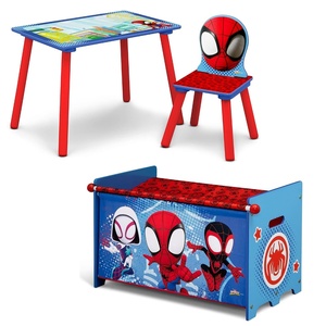 image:imageDelta Children Disney Minnie Mouse 3Piece Toddler Playroom Set Includes Table Chair and Toy Box PinkMarvel Spidey and His Amazing Friends