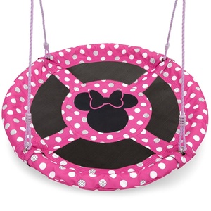image:imageDelta Children Disney Minnie Mouse 40Inch Saucer Swing for Kids  Attaches to Swing Sets or Trees  Includes All Necessary Hanging Hardware amp Rope