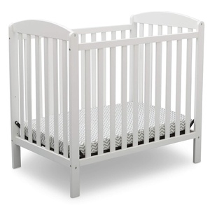 image:imageDelta Children Emery Mini Convertible Baby Crib with 275inch Mattress Bianca White