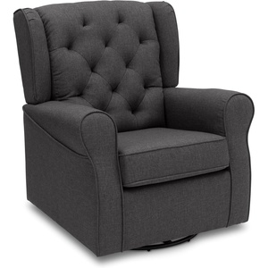 image:imageDelta Children Emma Nursery Glider Swivel Rocker Chair Greenguard Gold Certified French GreyCharcoal