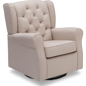 image:imageDelta Children Emma Nursery Glider Swivel Rocker Chair Greenguard Gold Certified French GreyFlax