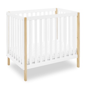 image:imageDelta Children Gio Mini Crib with 275 Mattress Included EbonyNaturalBianca WhiteNatural