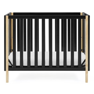 image:imageDelta Children Gio Mini Crib with 275 Mattress Included EbonyNaturalEbonyNatural