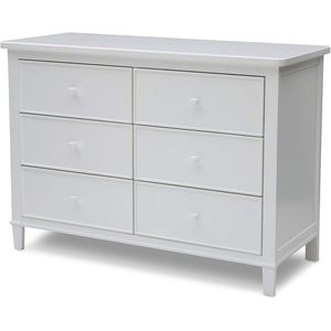 image:imageDelta Children Haven 6 Drawer Dresser with Interlocking Drawers  Greenguard Gold Certified WhiteWhite