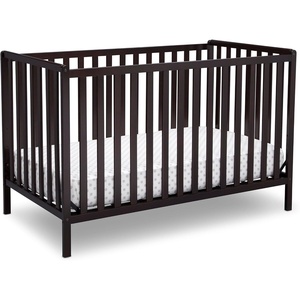 image:imageDelta Children Heartland 4in1 Convertible Crib  Greenguard Gold Certified Bianca WhiteDark Chocolate