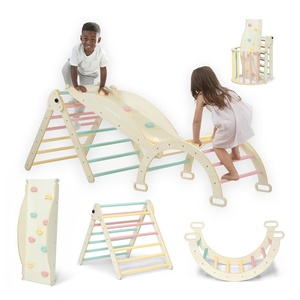 image:imageDelta Children Lil Climber Gym  Indoor Climbing GymJungle Gym for Kids  Montessori Toy with Reversible ArchRocking Chair Reversible Rock WallSlide Ramp and Pikler Triangle  for Toddlers 3
