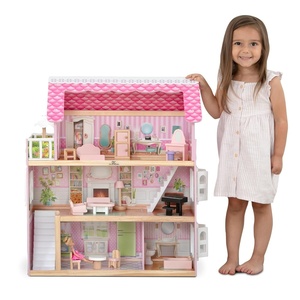 image:imageDelta Children Little Gem Dollhouse  3Story Dollhouse with 4 Rooms  Includes 16 Accessories  Fits 5inch Dolls  Pretend Play Dream Gift for Ages 3