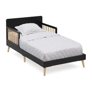 image:imageDelta Children Logan Wood Toddler Bed Greenguard Gold Certified Midnight GreyNaturalMidnight GreyNatural
