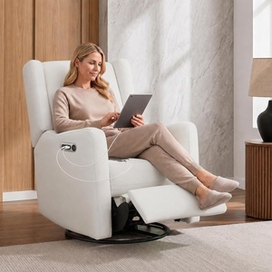 image:imageDelta Children Mercer Electronic Power Recliner and Swivel Glider with USB Port in LiveSmart Performance Fabric  Water Repellent amp Stain Resistant PearlPearl