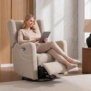 image:imageDelta Children Mercer Electronic Power Recliner and Swivel Glider with USB Port in LiveSmart Performance Fabric  Water Repellent amp Stain Resistant PearlSand