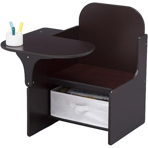 image:imageDelta Children MySize Chair Desk With Storage Bin GreyDark Chocolate