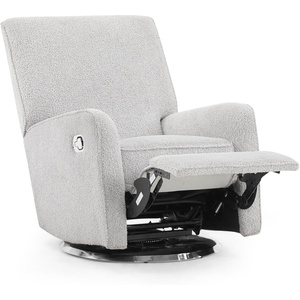 image:imageDelta Children Nest Nursery Swivel Recliner  Fabric is GREENGUARD Gold Certified and OekoTEX Standard 100  Upholstered in a Unique Chenille Yarn for Blanket Like Softness FogFog