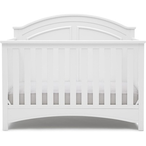 image:imageDelta Children Perry 6in1 Convertible Crib  Greenguard Gold Certified Moonstruck GreyBianca White