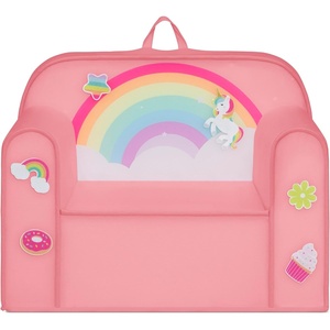 image:imageDelta Children Personalized Mix amp Match Cozee Kids Chair with Interchangeable Patches RainbowRainbow