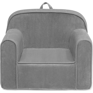 image:imageDelta Children Personalized Sherpa Cozee Chair  Customize with Name  Foam Kids Chair for Ages 18 Months and Up Hot PinkGrey Mink Velvet