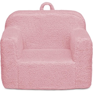 image:imageDelta Children Personalized Sherpa Cozee Chair  Customize with Name  Foam Kids Chair for Ages 18 Months and Up Hot PinkPink