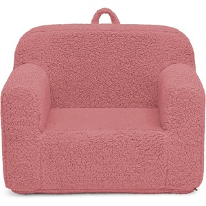 image:imageDelta Children Personalized Sherpa Cozee Chair  Customize with Name  Foam Kids Chair for Ages 18 Months and Up Hot PinkRose