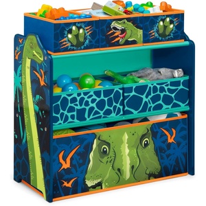 image:imageDelta Children Princess Crown Design amp Store 6 Bin Toy Storage Organizer  Greenguard Gold Certified WhitePinkDinosaur