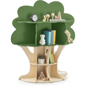 image:imageDelta Children Rainbow Bookcase  Greenguard Gold Certified Kids Bookshelf and Toy Storage Montessori Bookcase for Playroom Nursery and Classroom Colorful Kids Book Shelf Natural FinishTree