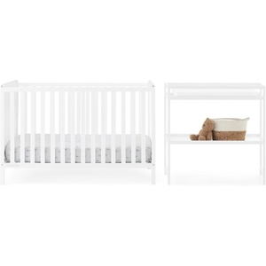 image:imageDelta Children Ruby 6in1 Convertible Crib amp Changing Table 2Piece Set  Greenguard Gold Certified Bianca White