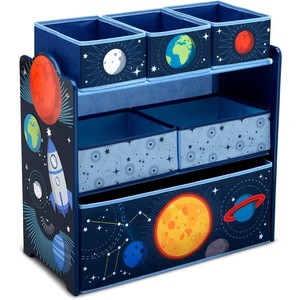 image:imageDelta Children Space Adventures Design amp Store 6 Bin Toy Storage Organizer  Greenguard Gold Certified Blue