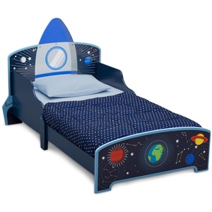 image:imageDelta Children Space Adventures Rocket Ship Wood Toddler Bed  Greenguard Gold Certified BlueToddler Bed