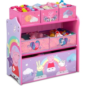 image:imageDisney Frozen II 6 Bin Design and Store Toy Organizer by Delta Children Greenguard Gold CertifiedPeppa Pig Unicorn
