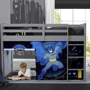 image:imageDisney Princess Loft Bed Tent  Curtain Set for Low Twin Loft Bed Bed Sold Separately by Delta ChildrenBatman