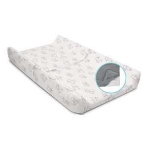 image:imageDisney Winnie the Pooh Contoured Changing Pad with Plush Cover by Delta Children  Machine Washable Cover and Waterproof Outer Layer Grey