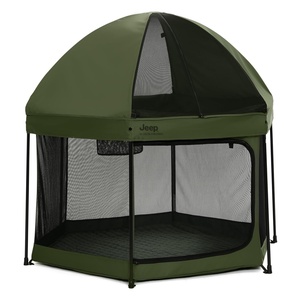 image:imageJeep Hexagon Pop Up Play Yard with Removable Canopy  Ideal for Indoor and Outdoor Use Olive GreenOlive Green