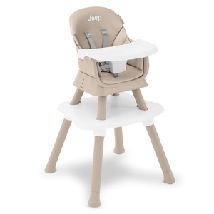 image:imageJeep Milestone 6in1 High Chair by Delta Children  High Chair Converts to Stool Booster Seat Toddler Chair Activity Table and Desk and Chair Sage GreenLight Tan