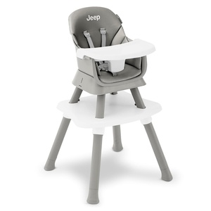 image:imageJeep Milestone 6in1 High Chair by Delta Children  High Chair Converts to Stool Booster Seat Toddler Chair Activity Table and Desk and Chair Sage GreenLight Grey