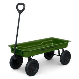 image:imageJeep Wrangler Classic Kids Wagon by Delta Children  Rolling Utility Cart with AllTerrain Tires FoldUnder Handle Steel Body Pull Wagon for Outdoor Play Olive Green Willys Jeep Heritage Design